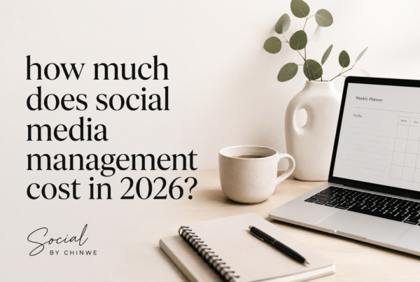 Social media management costs