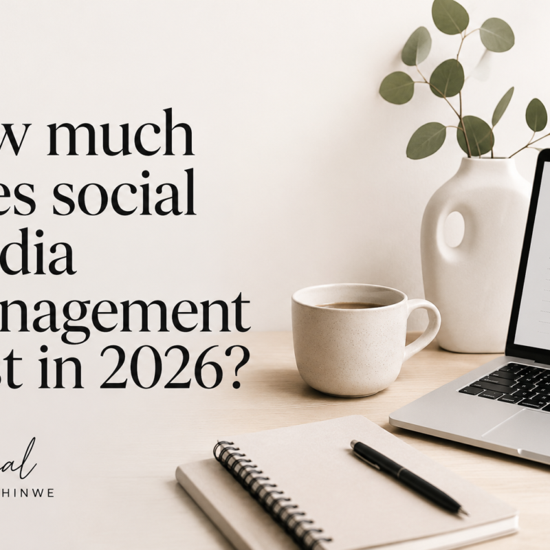 Social media management costs